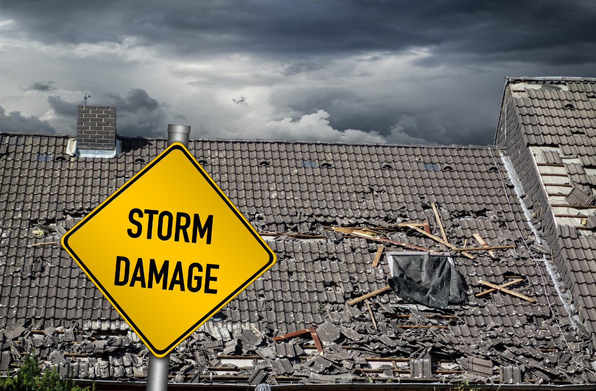 Storm Damaged Roof